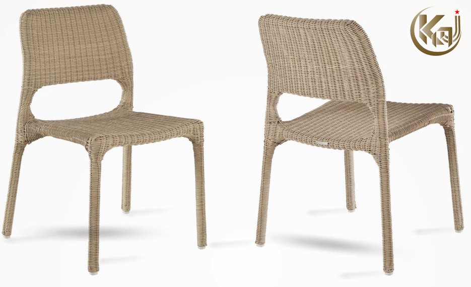 Round rattan garden chair 